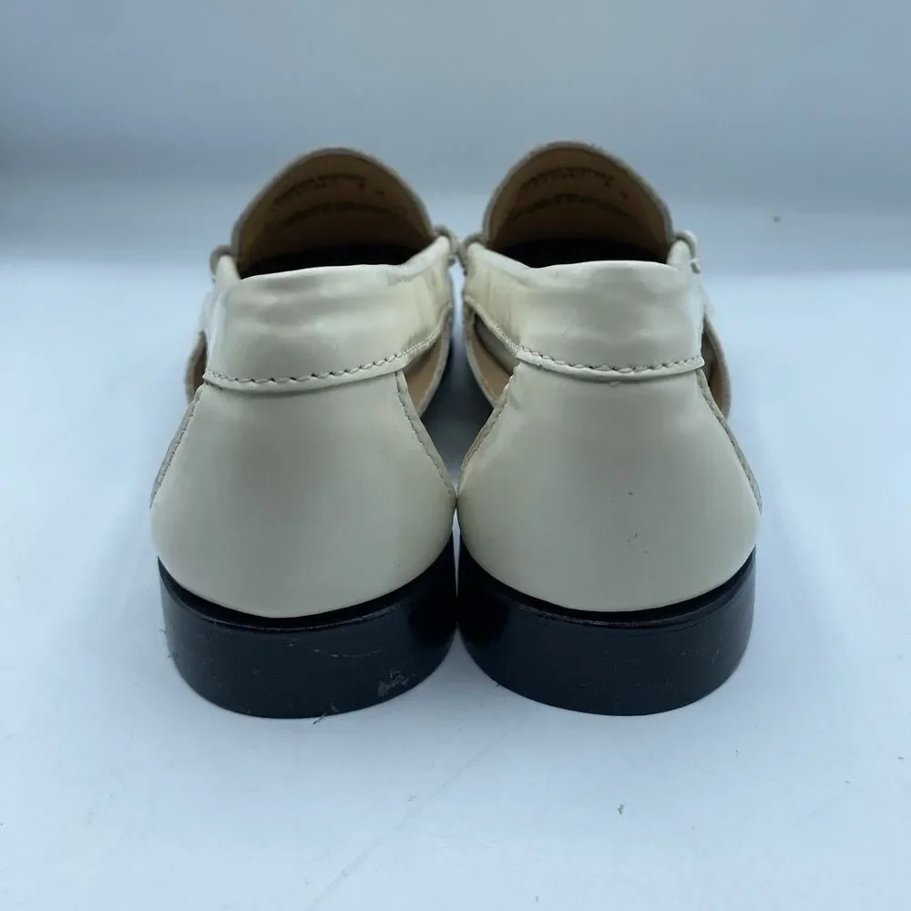 GH Bass & Co Weejuns Summer Whitney Shoes Womens 8 M Loafer Beige Boho NWOB